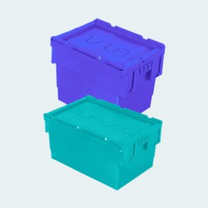 Tote Bins with attached LID
